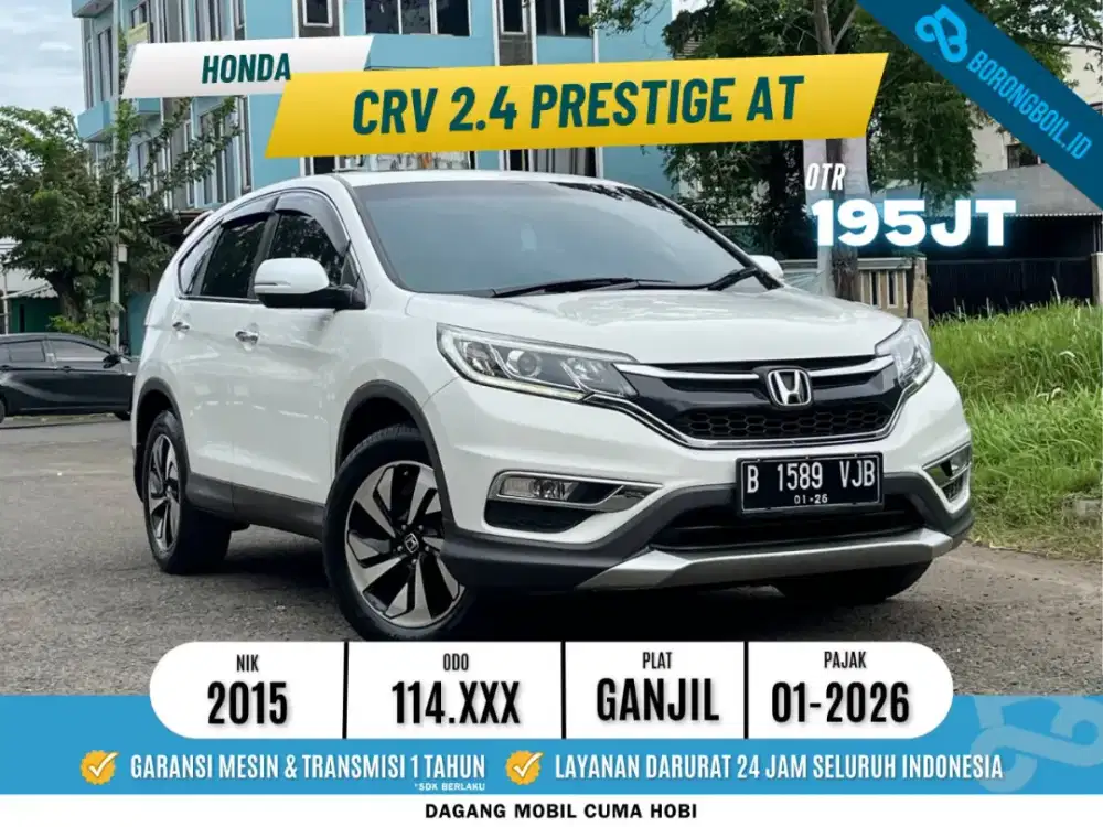 Honda Crv 2.4 Prestige AT 2015 Putih Mutiara