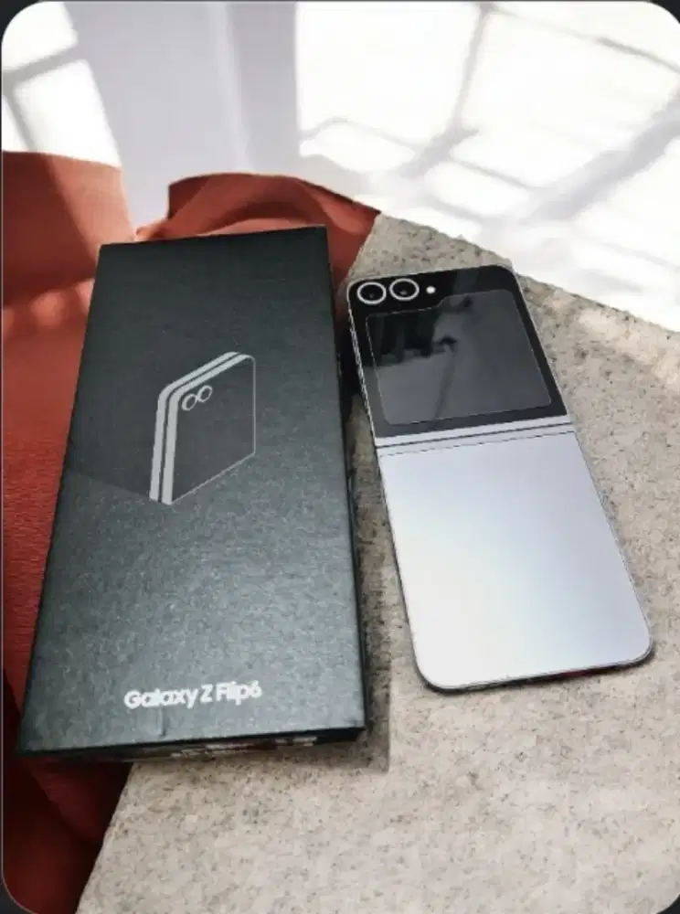 Hp samsung z flip 6 versi ram12 256gb 5g lte second resmi ya