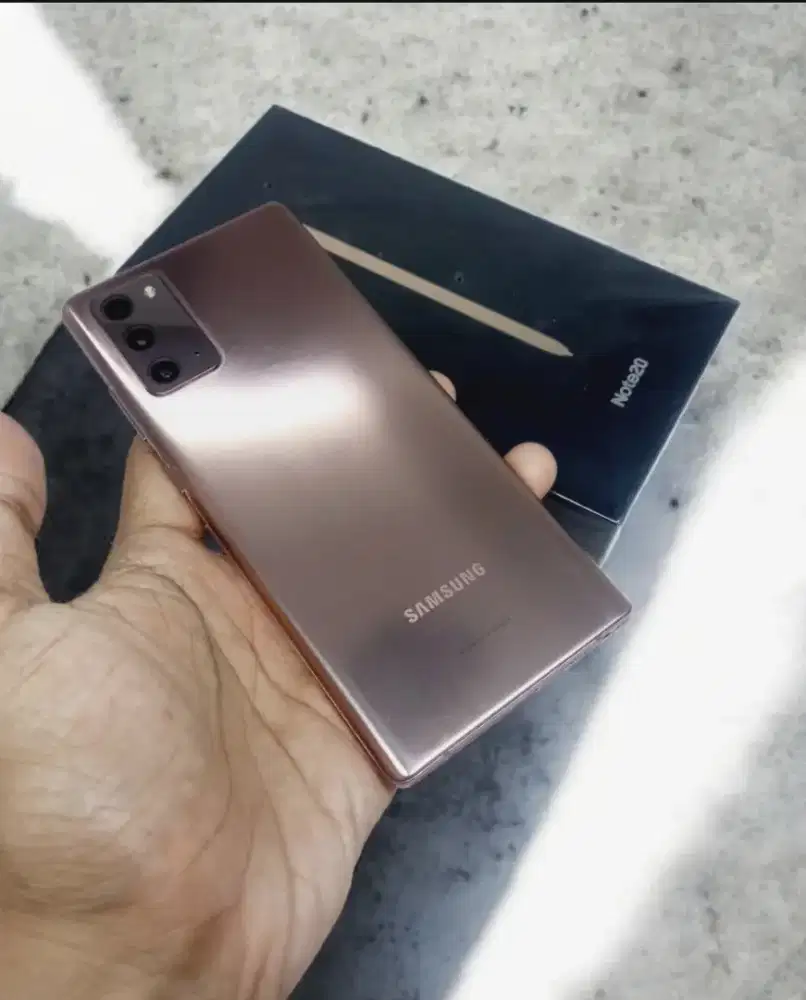 Samsung note 20 256gb second lengkap resmi ya