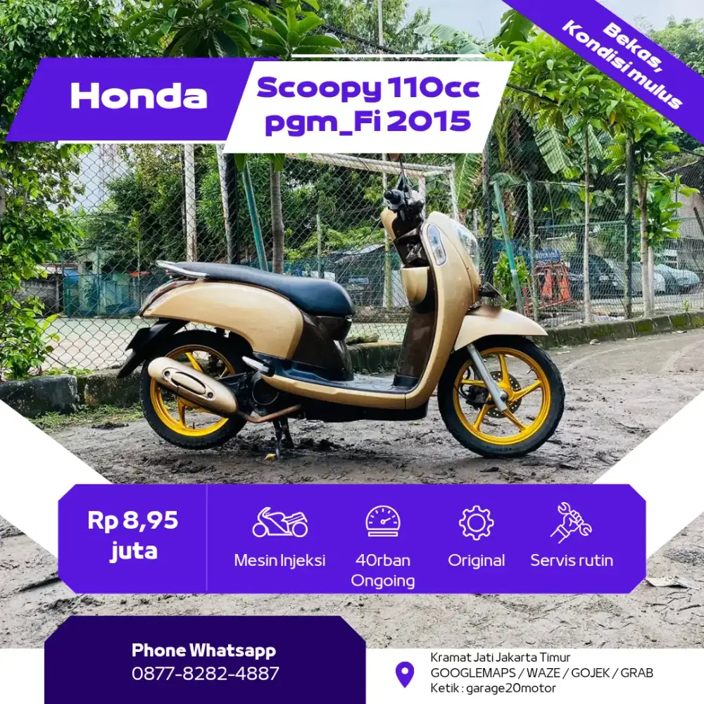 Honda Scoopy 110cc Pgm_Fi Cbs  Tahun 2015