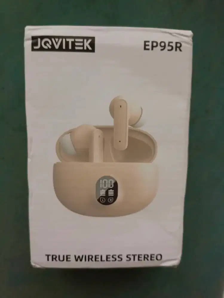 Tws jqvitech ep95r,warna beige, kondisi 100%