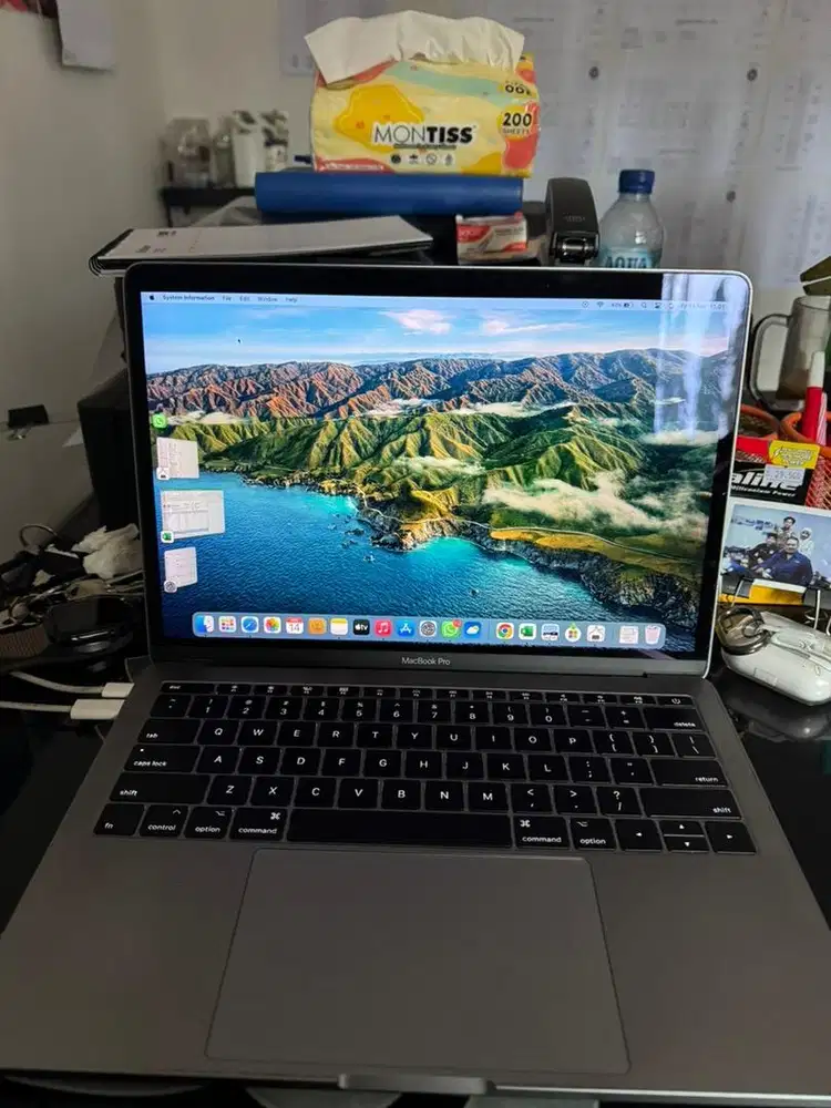 Macbook pro 2017, non touchbar, ram 16 gb, rom 256 ssd