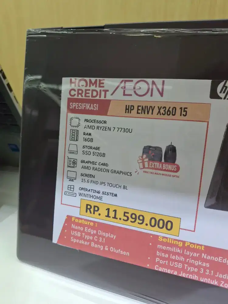 Laptop HO ENVY X360 15 cicilan 0%