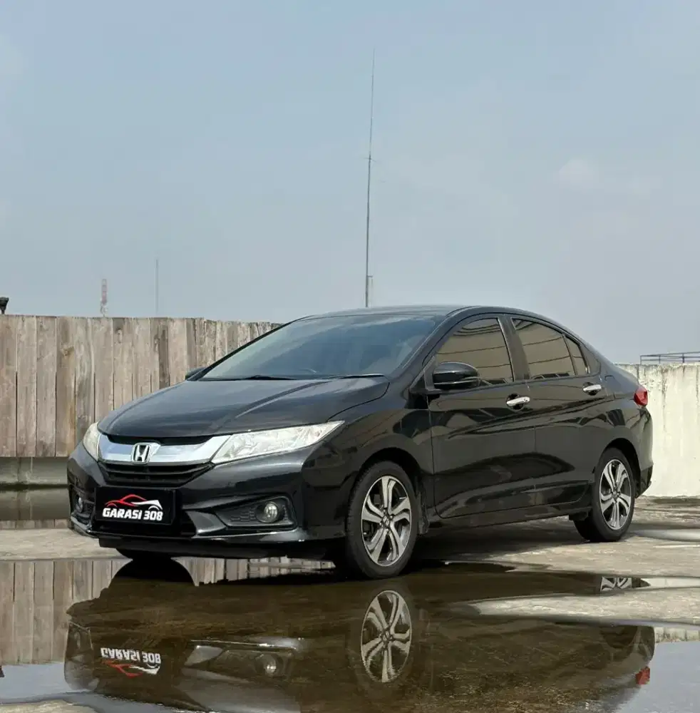 Honda City 1.5 E CVT AT Tahun 2016 Warna Hitam KM 99rb pajak 03-2026
