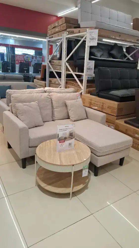 SET SOFA L DAN MEJA MINIMALIS BISA CICIL 0%