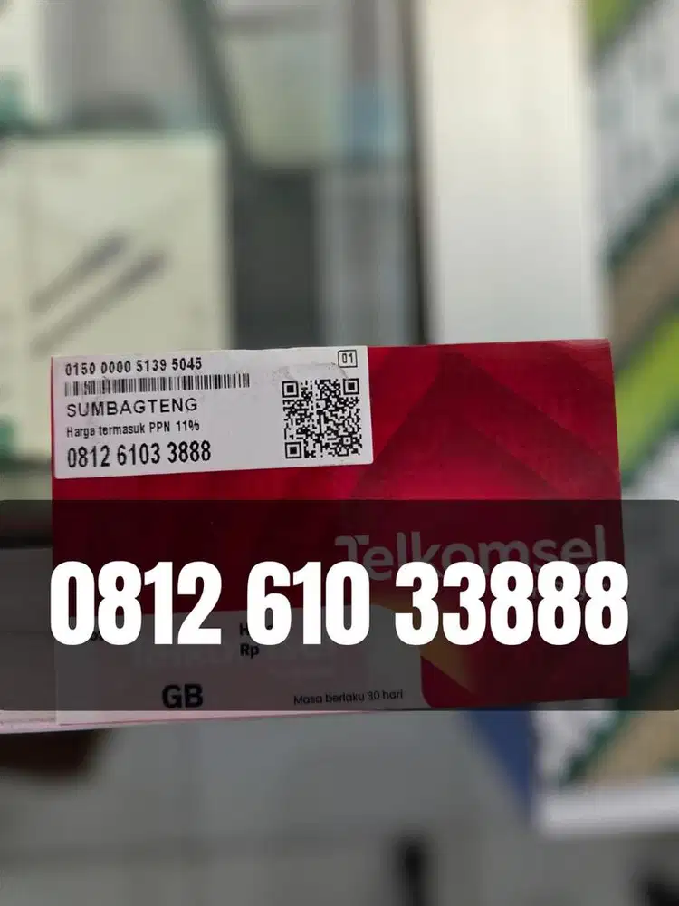 Nomor Cantik Telkomsel Simpati 888 bonus 260gb masa aktif 3 tahun