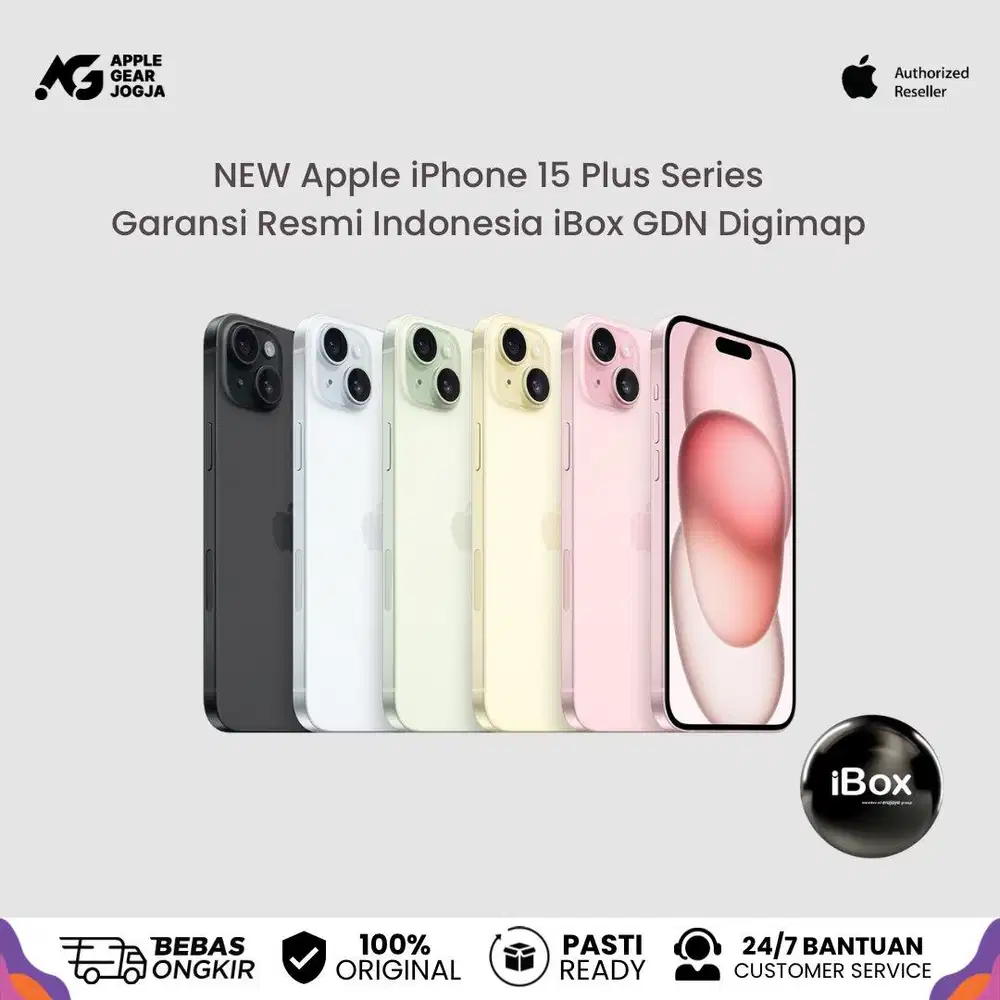 (iBox) Apple iPhone 15 Plus 128GB Garansi Resmi Indonesia