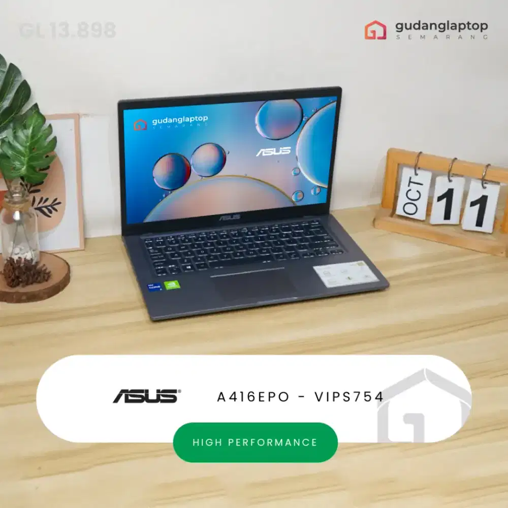 ASUS A416EPO - VIPS754
INTEL Core i7 - 1165G7 8GB/512GB Nvidia MX330