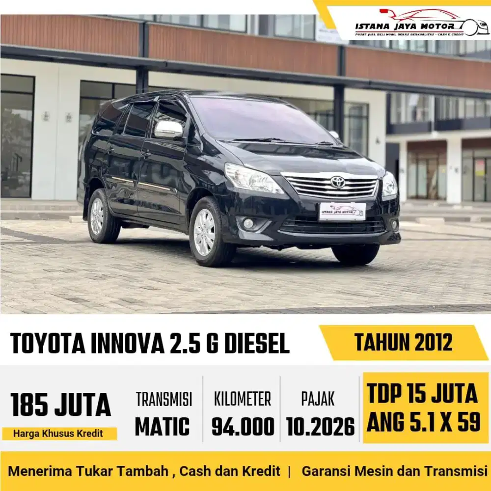 Toyota Kijang Innova 2.5 G Diesel AT 2012