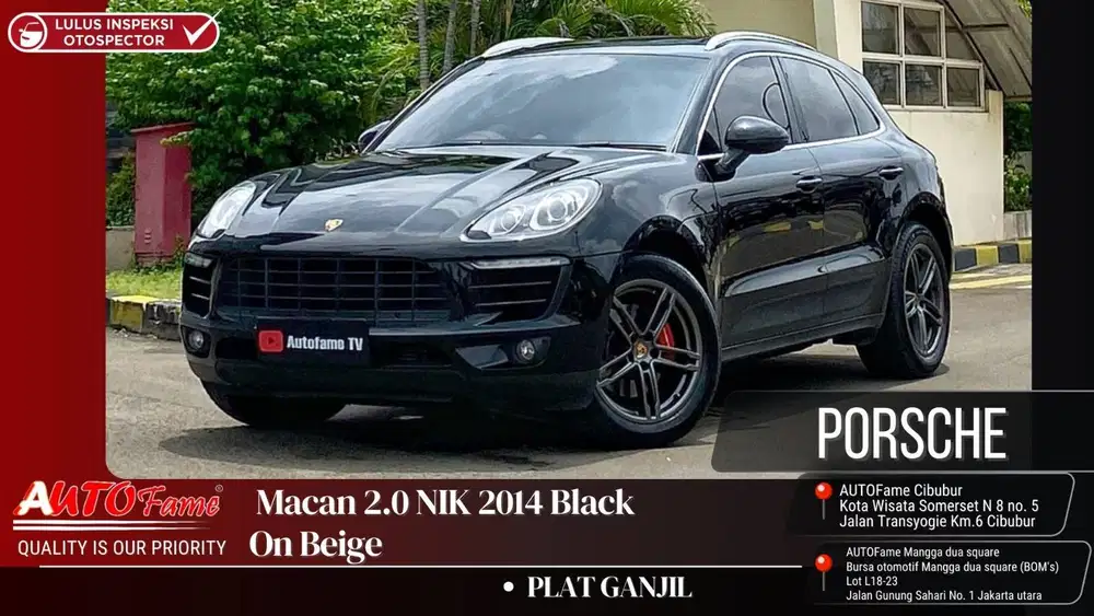 Porsche Macan 2.0 NIK 2014 Black On Beige