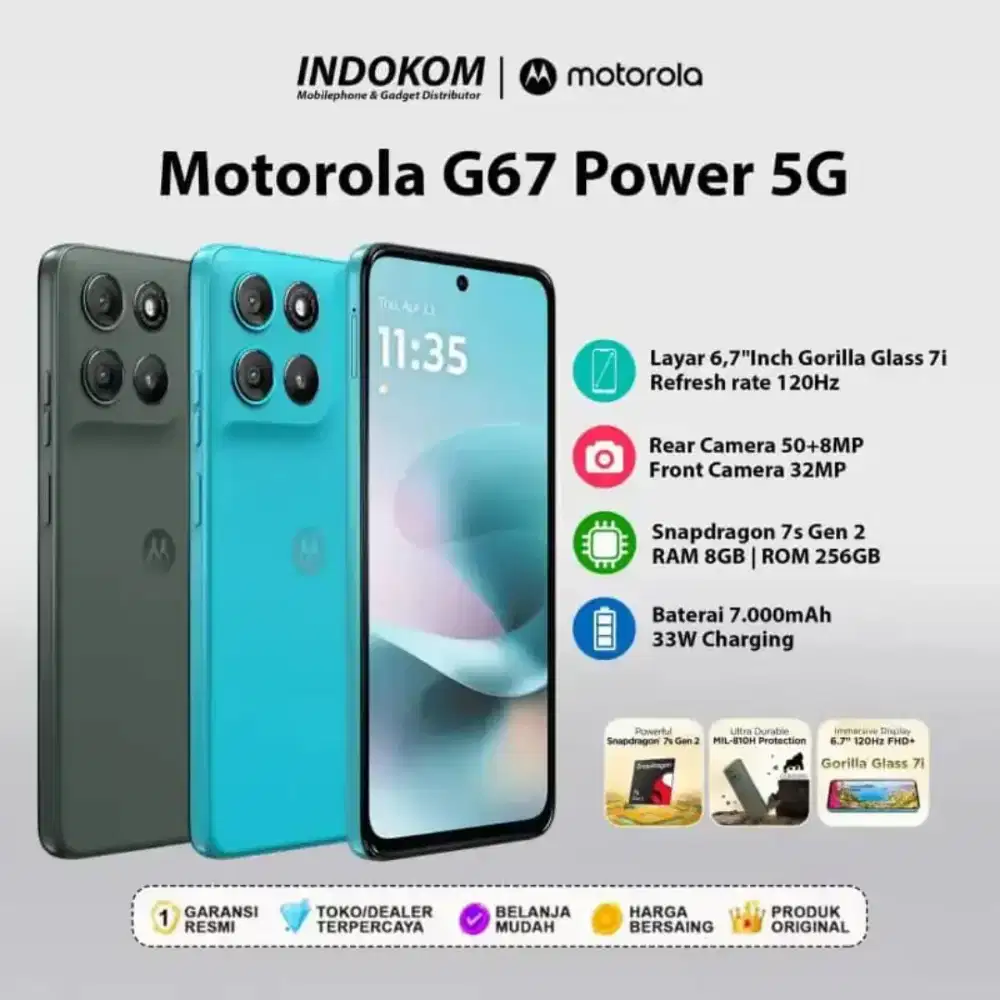 Motorola G67 power