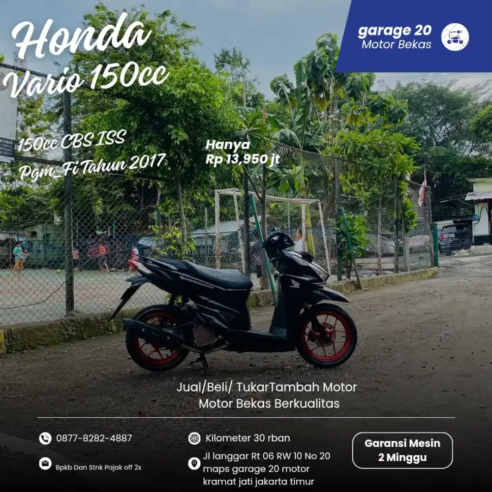 Honda Vario 150cc cbs iss pgm_fi Tahun 2017