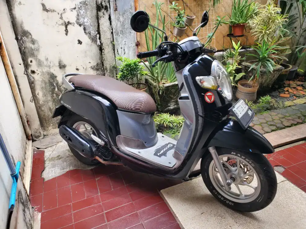 Honda Scoopy Staylis Hitam 2019 Full orisinil.