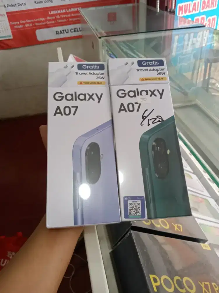 New Samsung galaxy A07 ram6/128 garansi resmi 1 tahun
