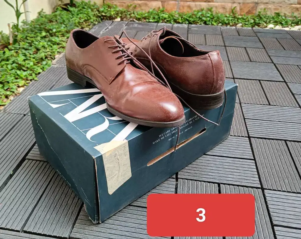 Sepatu zara pantofel size 44 pria cowo men