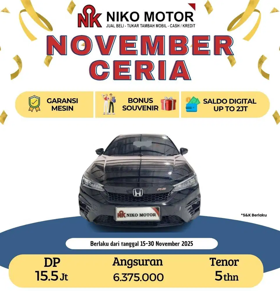 (ANTIK KM28RB) CITY HB RS 1.5 2022 AT : 2021|2023