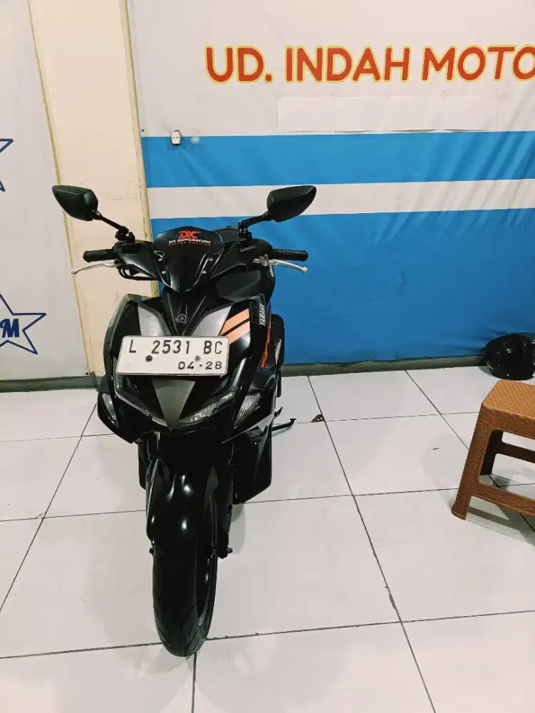 Hitam glossy YAMAHA AEROX NON ABS 155 2018 BISA NEGO HARGA KM LOW