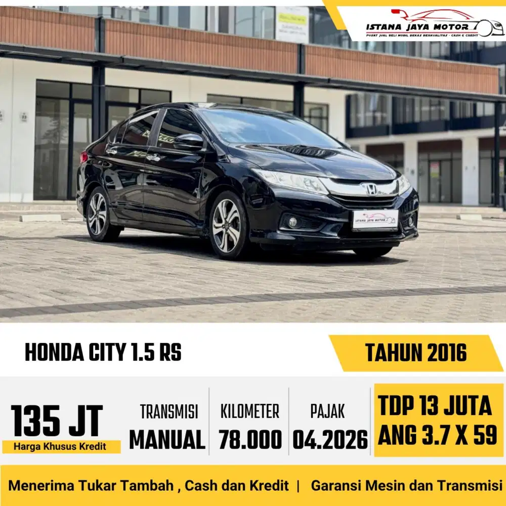 Honda City RS Manual th 2016 #istana jaya motor