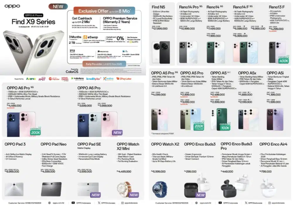 PRICE LIST OPPO TERBARU