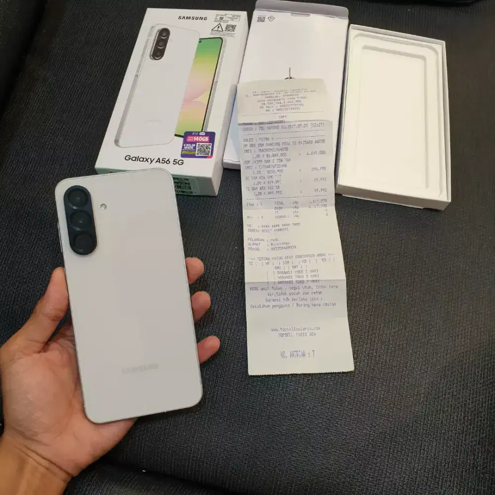 Samsung a56 8/256 garansi resmi on panjang 2026