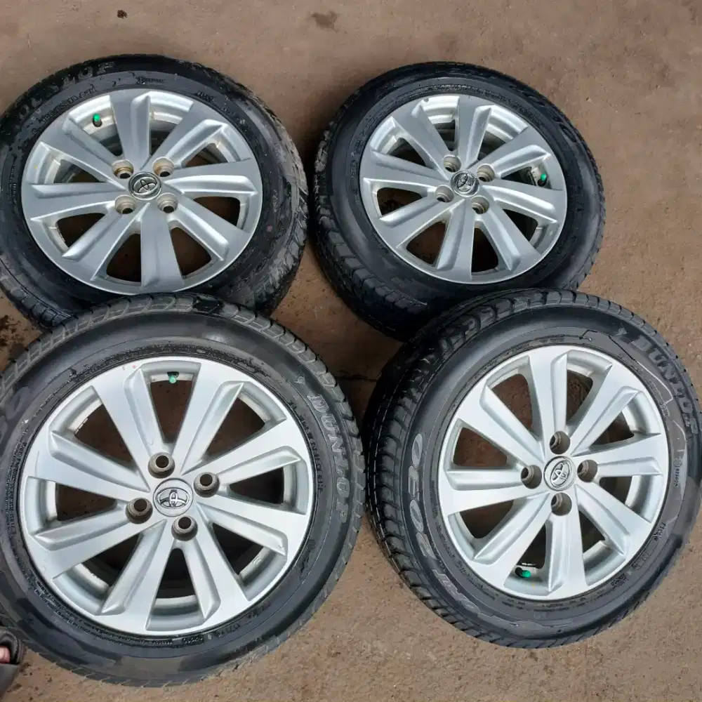 Velg original Toyota Vios ring 15 pcd 4x100 ban 185/60 R15
