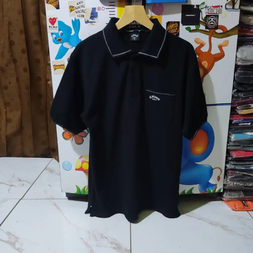 Kaos polo shirt Callaway Golf black colour Size M