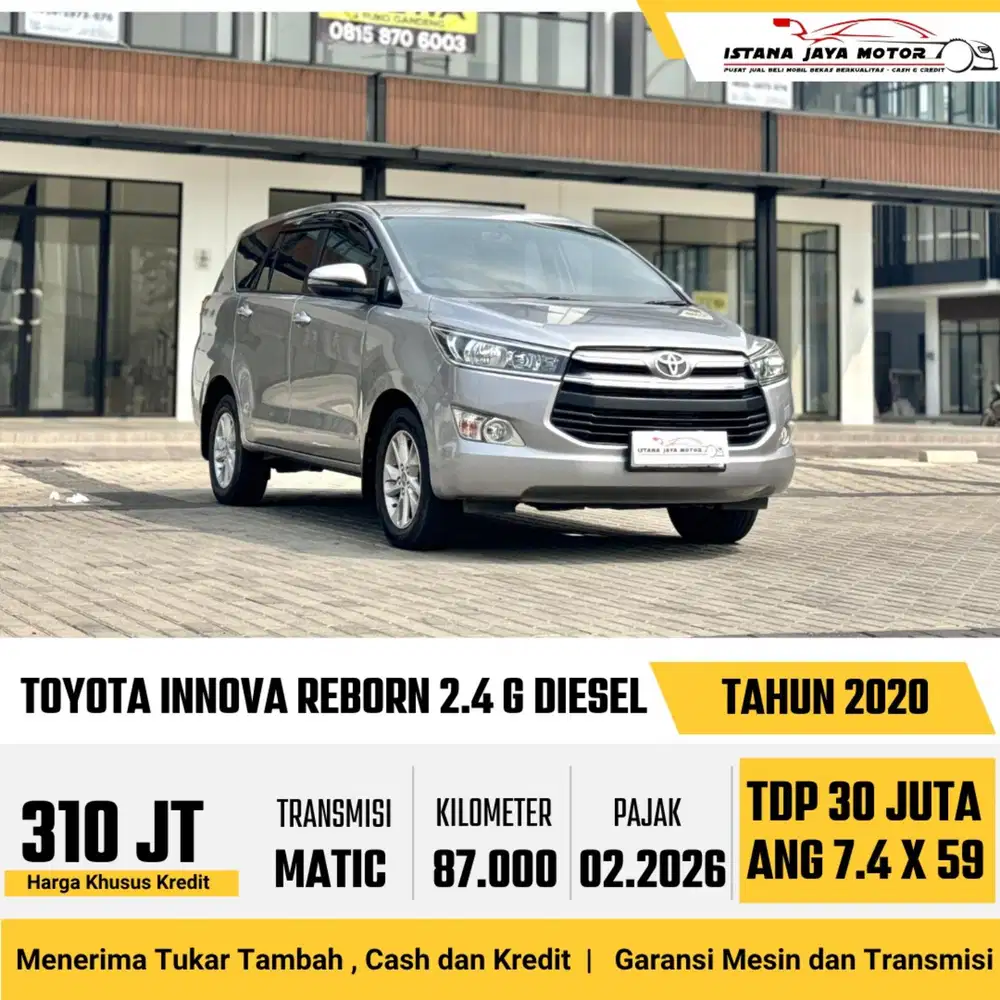 Toyota Kijang Innova G Diesel AT th 2020 #istana jaya motor