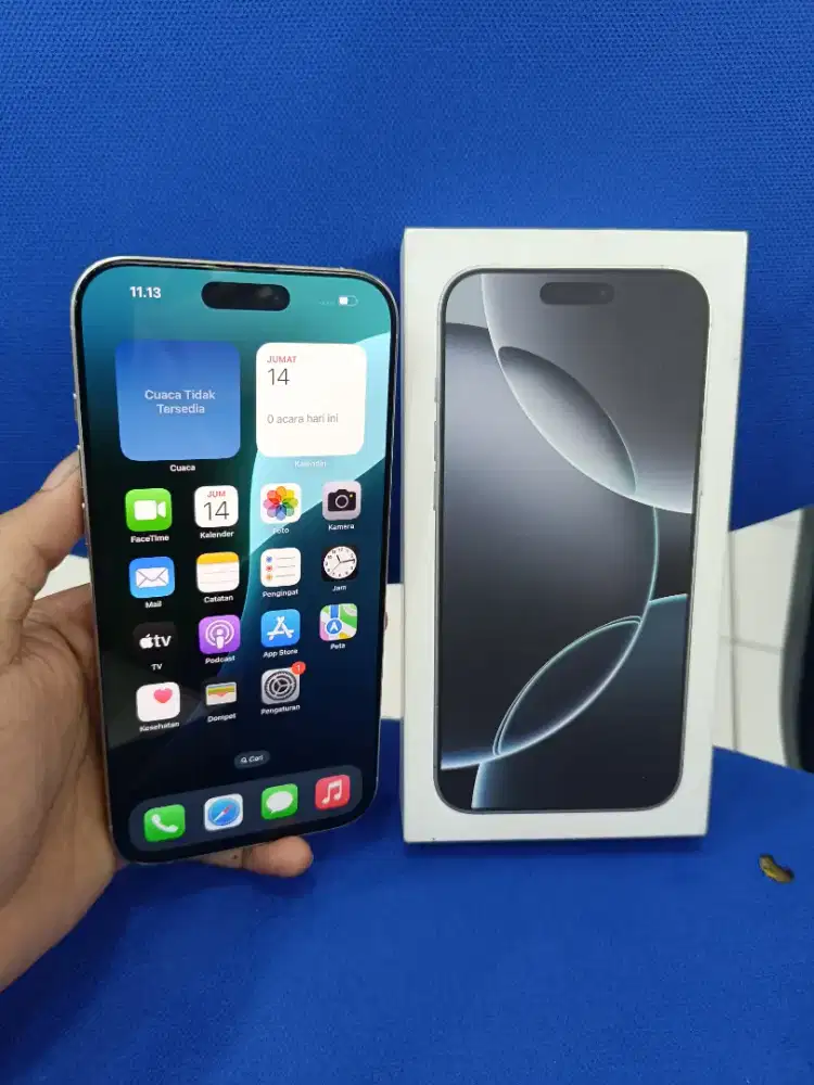 IPHONE 16 PRO MAX 512 IBOX BH 100% CC 0 BARU AKTIFASI AJA