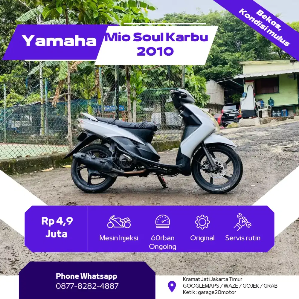 Yamaha Mio Soul Karbu 110cc Tahun 2010
