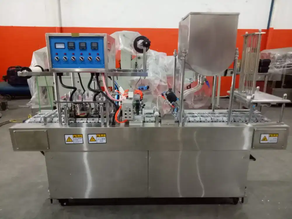 Mesin Cup Sealer 2 Line Pneumatic