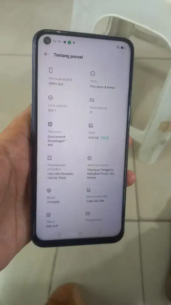 Oppo a92 ram 6/128