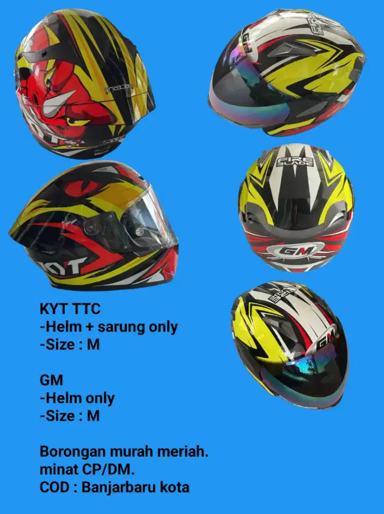 KYT TTC dan Half face GM