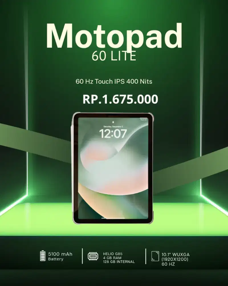 Promo Cicilan 0% Motorola Tab Helio G85