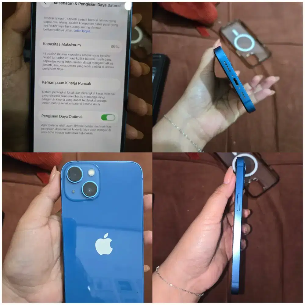 Ip 13 blue 128 gasssssss msh mulus pemakaian pribadi