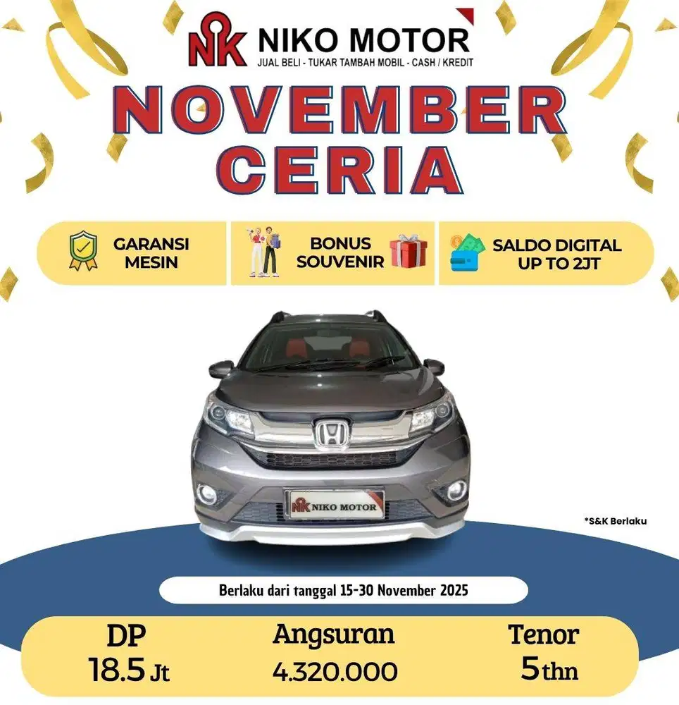 (ANTIK KM70RB) BRV 1.5 PRESTIGE 2016 AT : 2015|2017