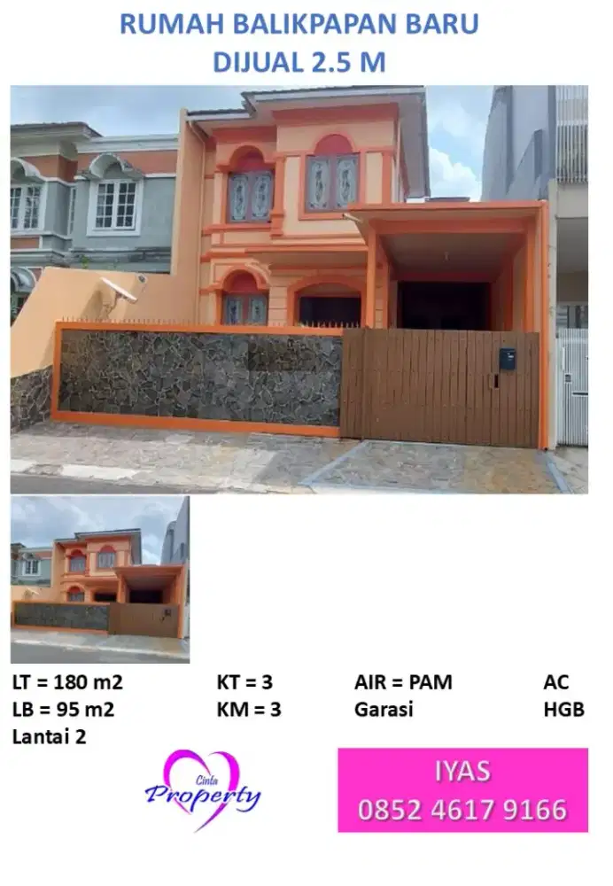 DIJUAL RUMAH DI BALIKPAPAN BARU