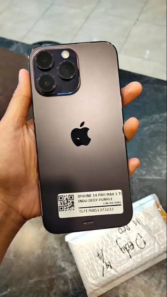 Iphone 14 Promax 1 TB EX IBOX (Deep Purple) Jossss Langka