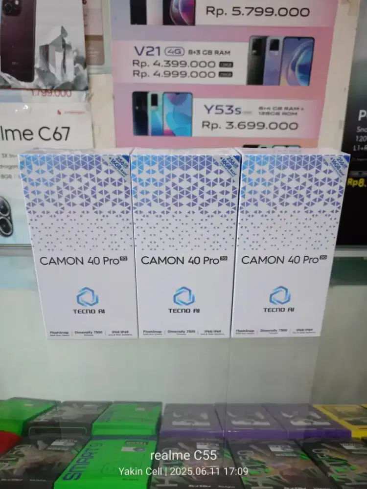 Tecno Camon 40 Pro 5G 8/256 GB IP69 Dimensity 7300 Garansi Resmi