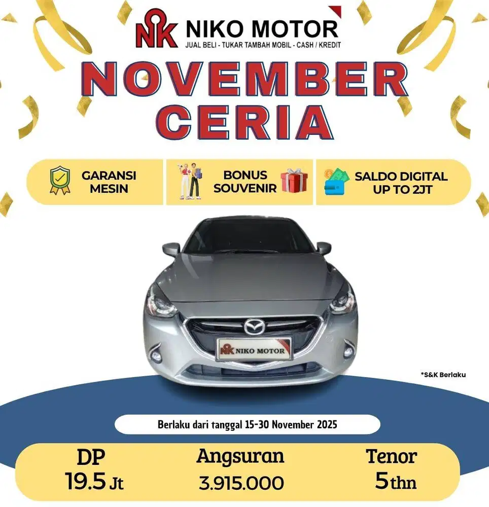 (ANTIK KM90RB) MAZDA2 1.5 R SKYACTIVE 2015 AT : 2014|2016