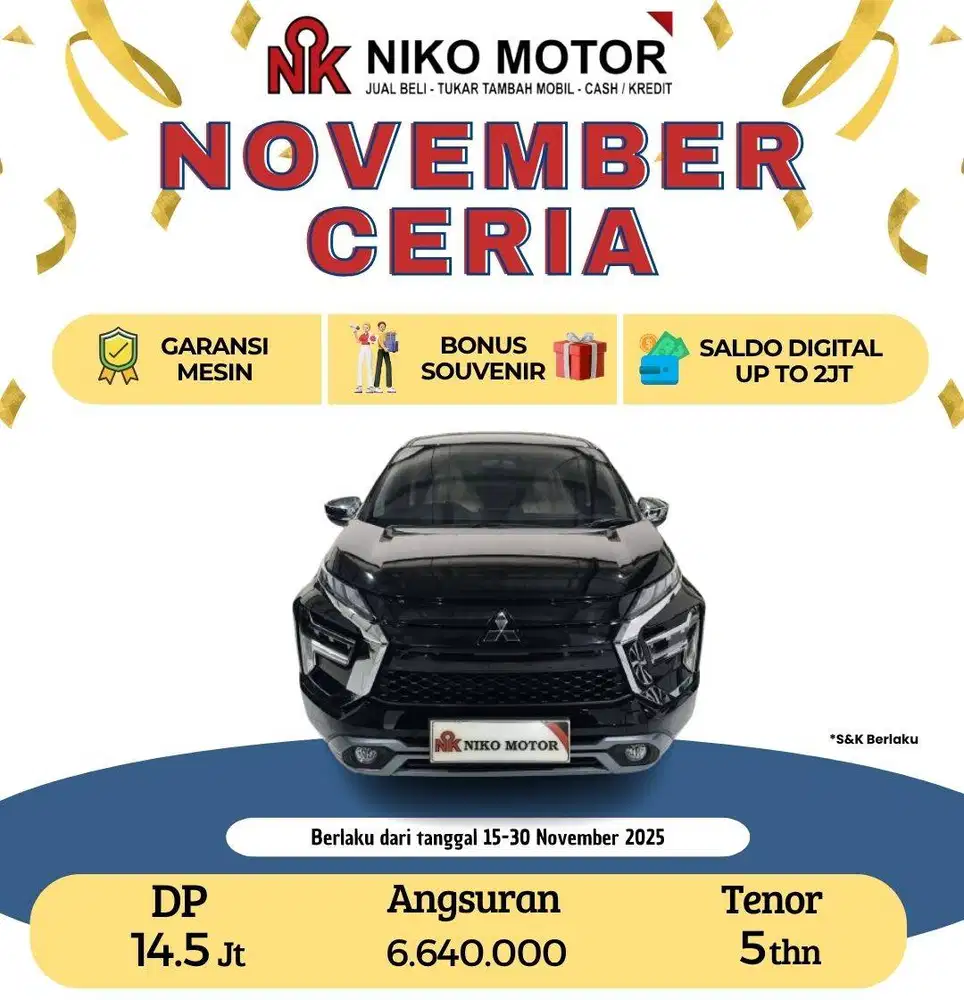 (SPT BARU KM6RB) XPANDER 1.5 ULTIMATE 2022 AT :2021|2023