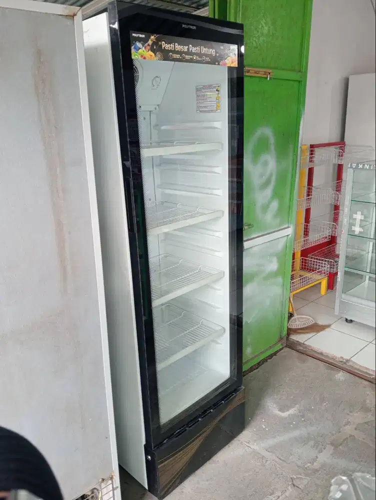 Showcase / chiller 1 pintu pendingin minuman bekas murah polytron 230L