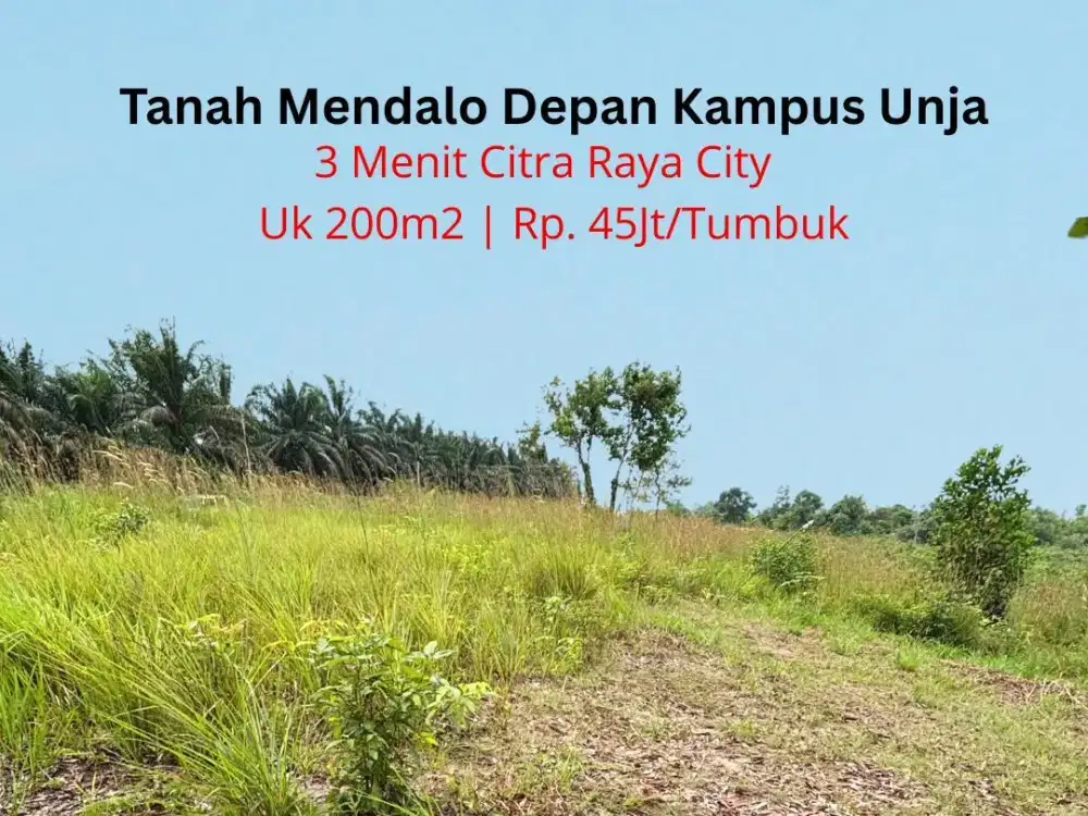 Kaplingan Murah Mendalo Dekat Kampus Unja Dan UIN