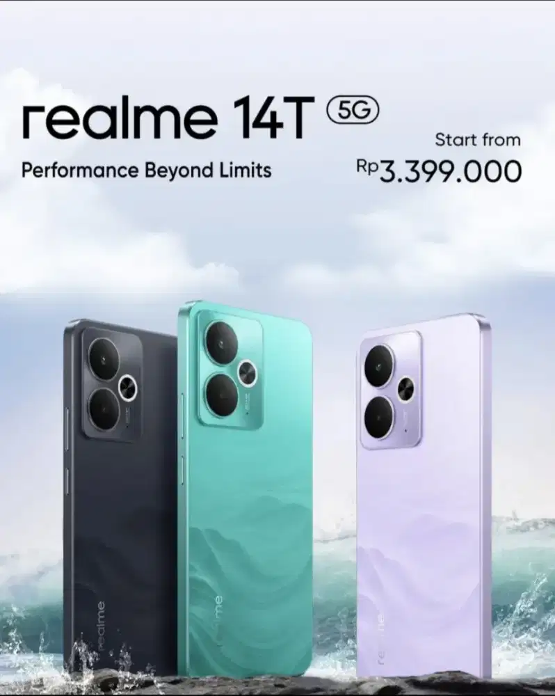 Cicilan ringan di realme 14T 5G garansi resmi 1 tahun
