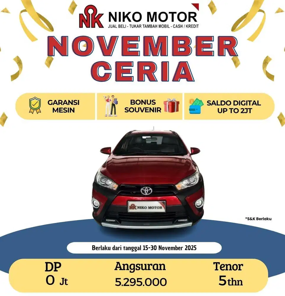 (ANTIK KM50RB) YARIS TRD HEYKERS 2017 AT