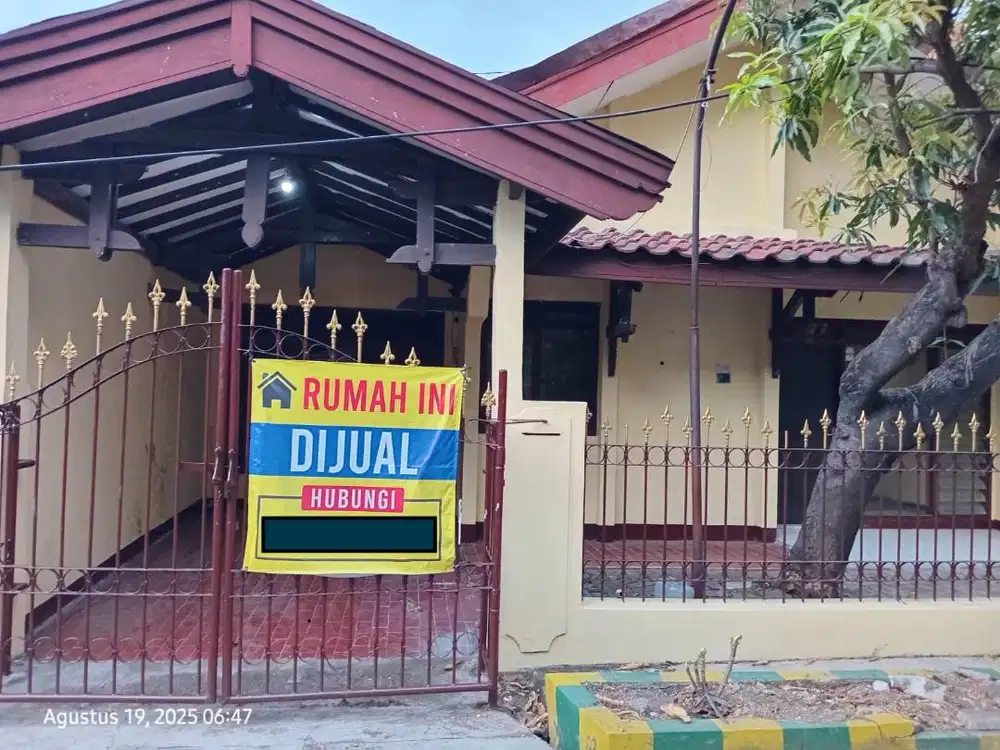 Dijual Rumah Tinggal dekat Masjid Al-Akbar Surabaya.