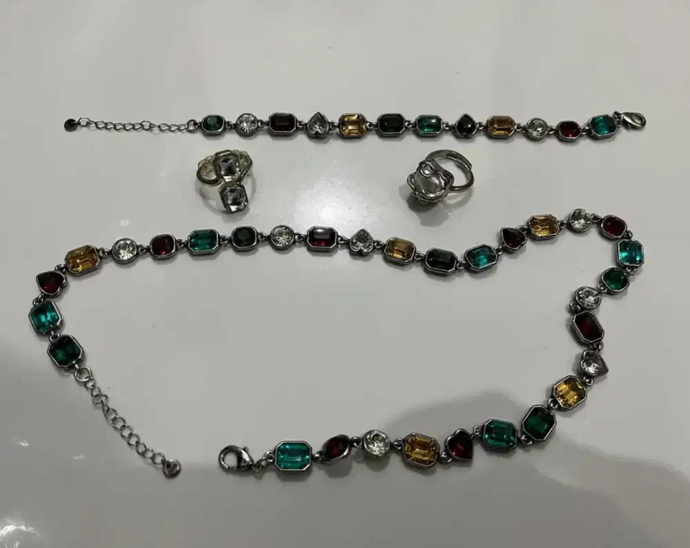 Bracelets and Gelang Batu Mulia and 2 Ring Antik