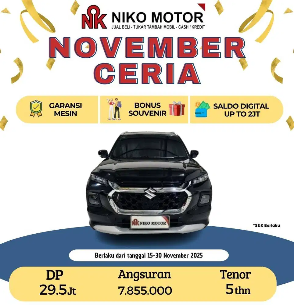 (ISTIMEWA) GRAND VITARA 1.5 GX HYBRID PANORAMIC 2024 AT :2023|2025