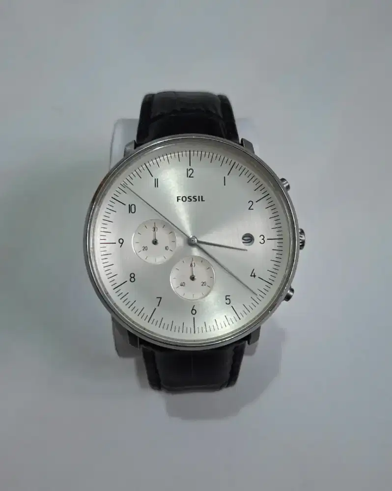 Jam fossil chrono tali / strap kulit original