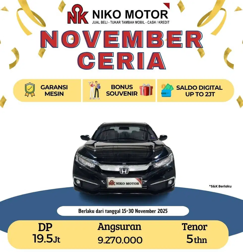 (ANTIK KM30RB) CIVIC 1.5 TURBO ES FACELIFT 2020 AT :2019|2021