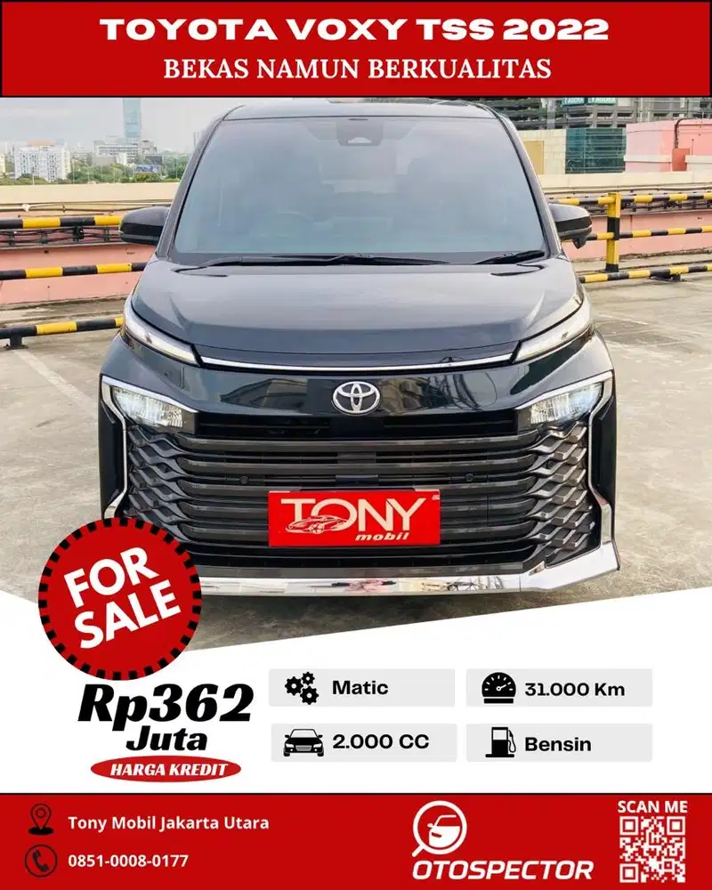 Toyota New Voxy 2.0 AT 2022 Hitam